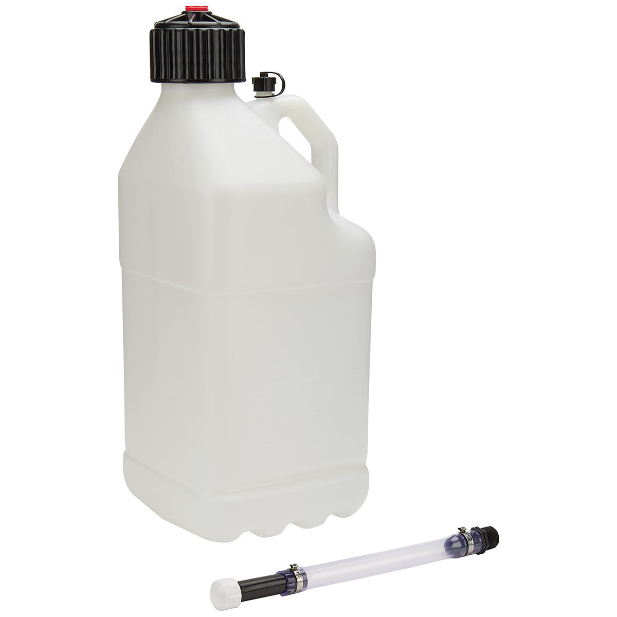 Utility Jug 5 Gal w/Filler Hose Clear