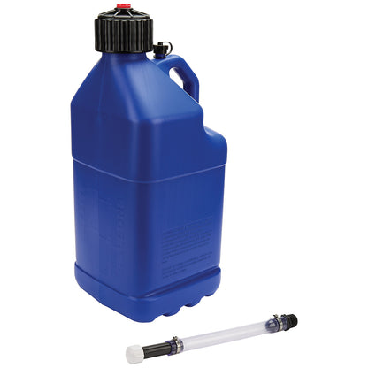 Utility Jug 5 Gal w/Filler Hose Blue