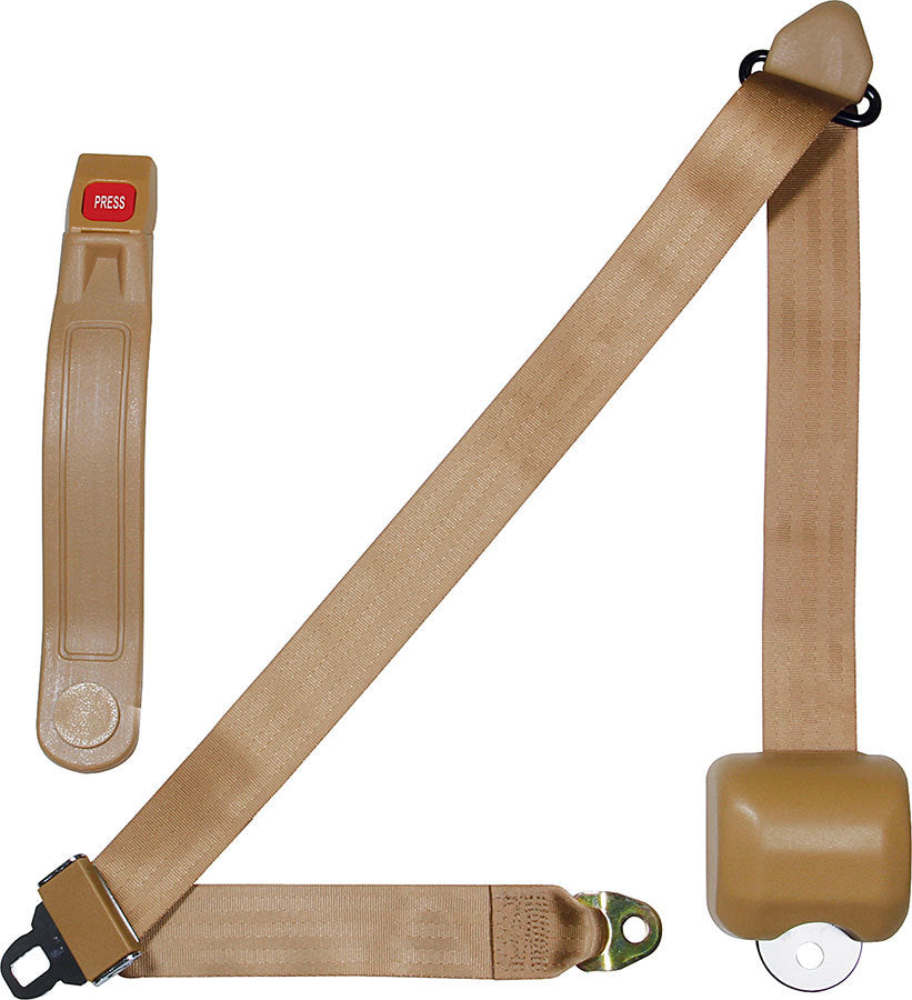 Seat Belt Retractable 3pt Tan