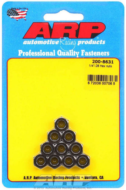 1/4-28 Hex Nut w/Flange Kit 10pk