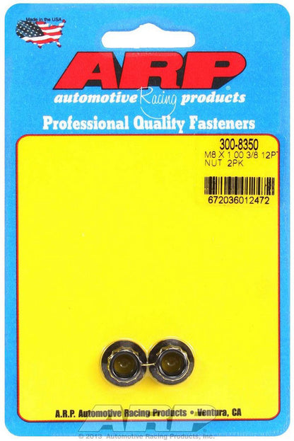 8mm x 1.00 12pt Nut Kit 2pk