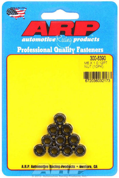 6mm x 1.00 12pt. Nuts 10