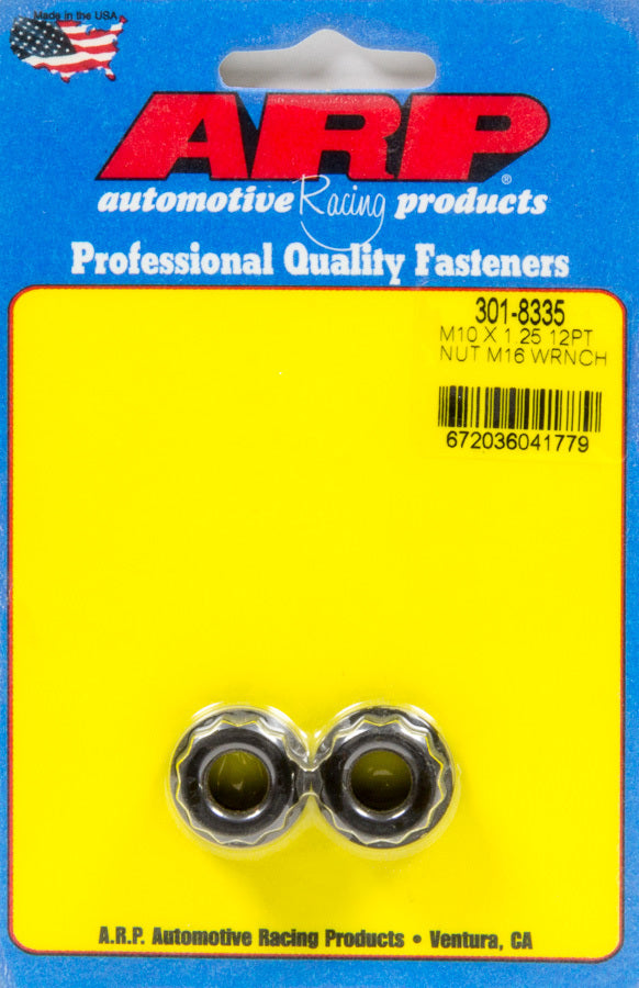 10mm x 1.25 12pt Nuts 2pk