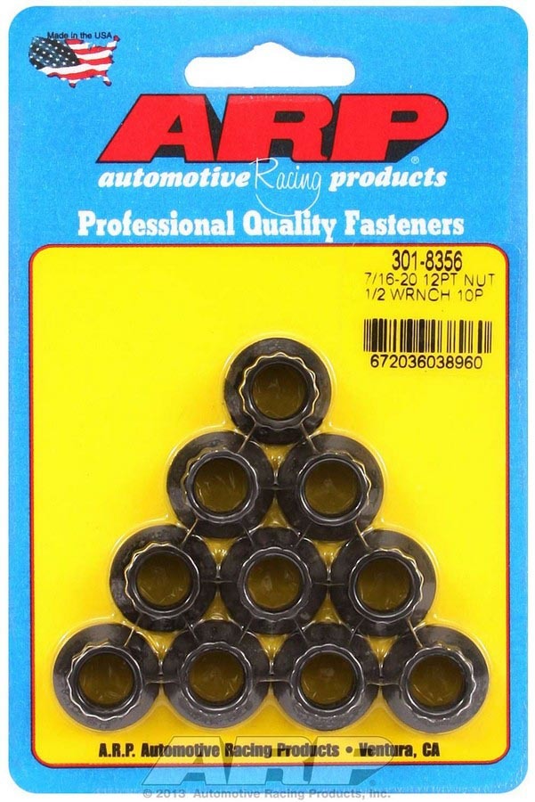 7/16-20 12pt Nuts 10pk