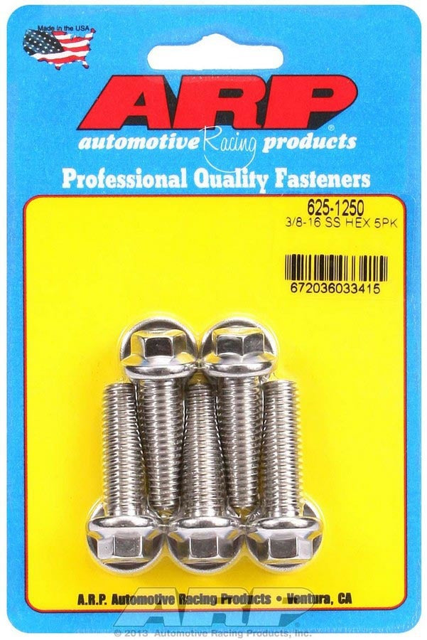 S/S Bolt Kit - 6pt. 5 3/8-16 x 1.250