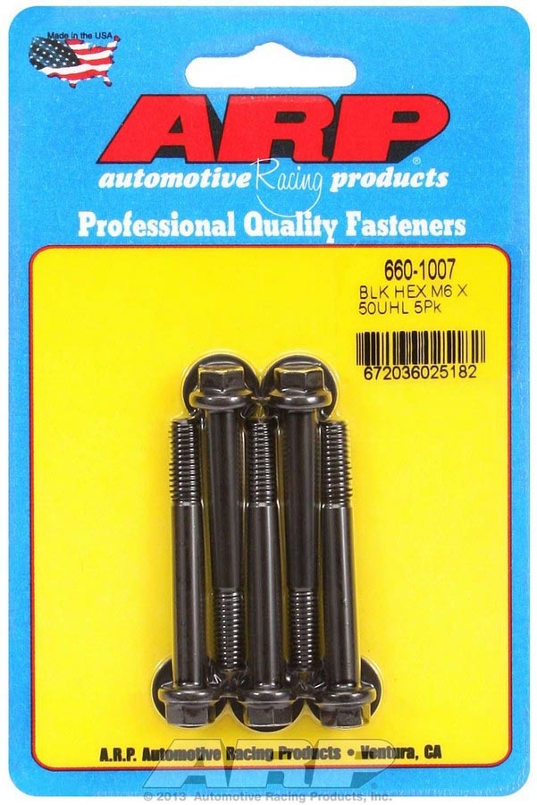 M6 x 1.00 x 50 6pt Bolt Kit - 5pk