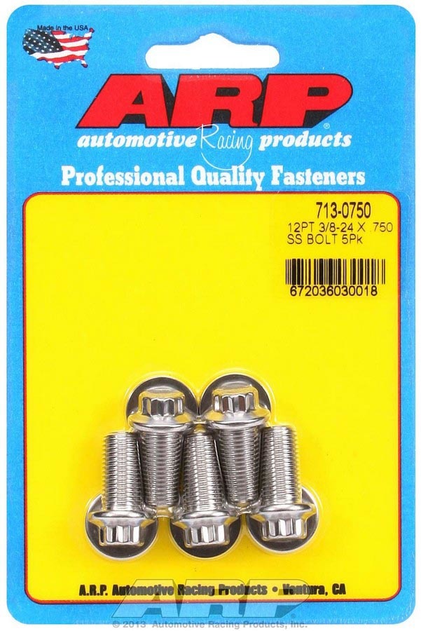 S/S Bolt Kit - 12pt. 5 3/8-24 x .750