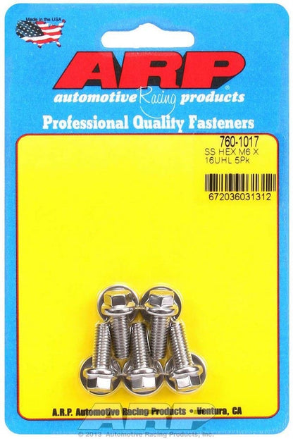 S/S Bolt Kit - 6pt. 5 6mm x 1.00 x 16mm