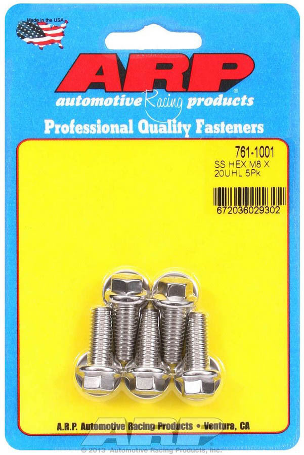 S/S Bolt Kit - 6pt. 5 8mm x 1.25 x 20