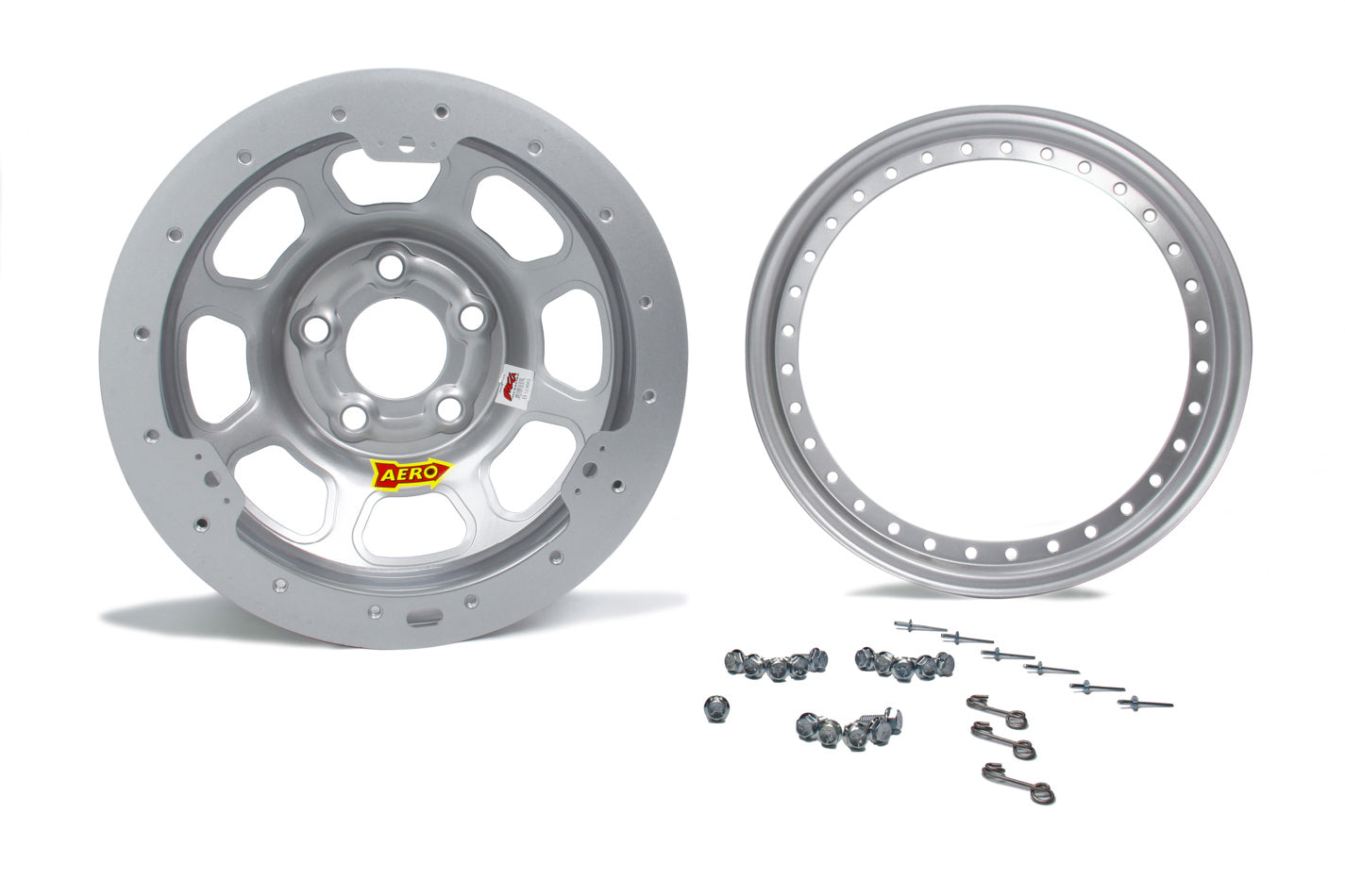 13x7 2in. 4.50 Silver Beadlock Wheel