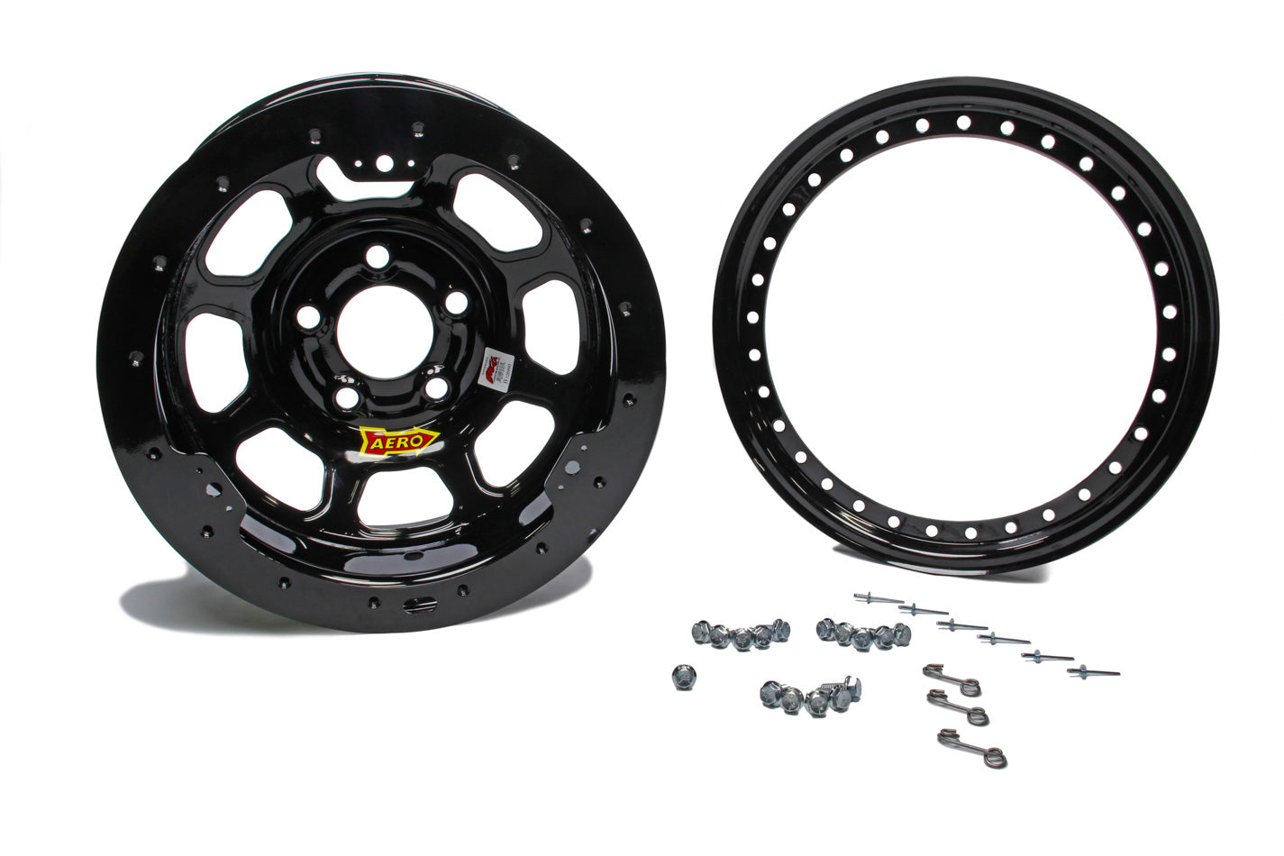 15x8 4in 5.00 Black w/ Black Ring