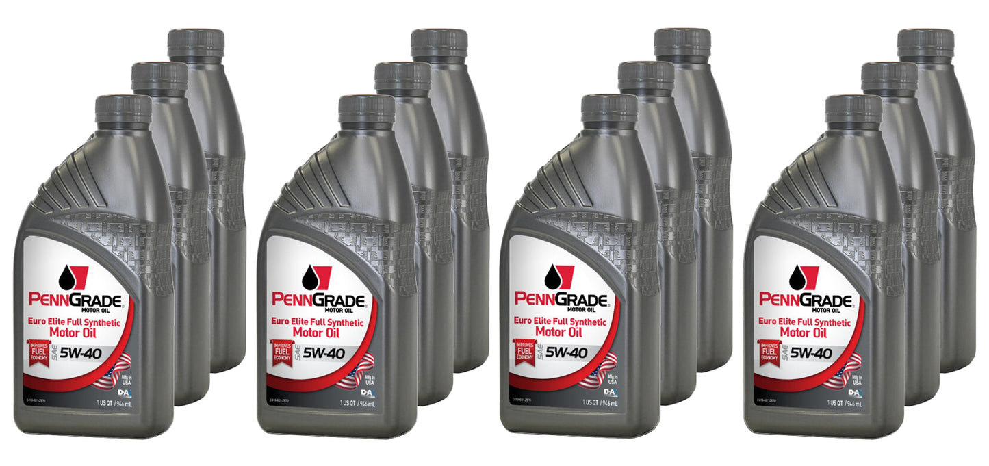 PennGrade Euro Elite 5w40 Case 12 x 1 Quart