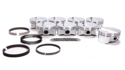 SBC F/T Piston Set w/Rings 4.125 Bore