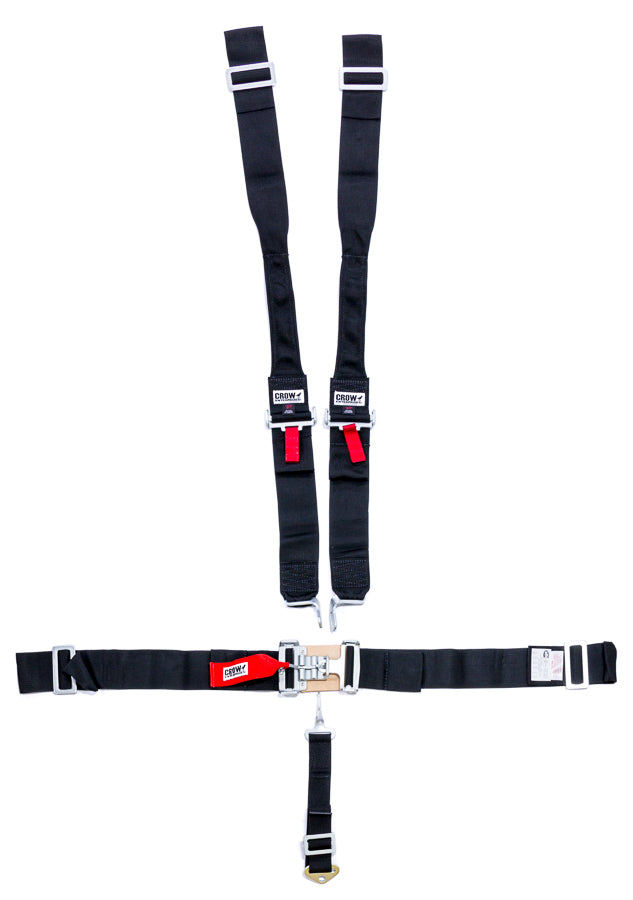 5-Pt Harness Big Latch Blk Hans Wrap Around Pul