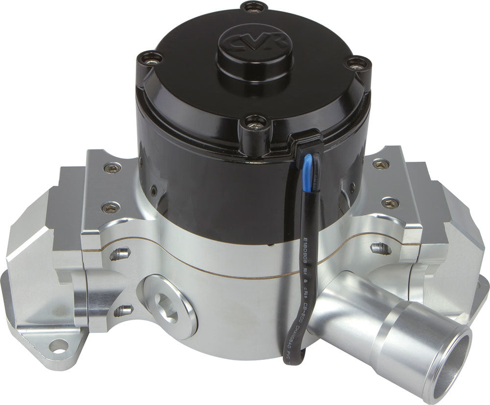 SBF Billet Alum Electric Water Pump Clear