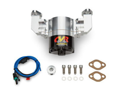 SBC Billet Alum Electric Water Pump Clear