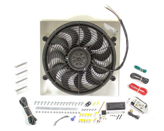 PWM Single RAD Fan/ Aluminum Shroud Assembly