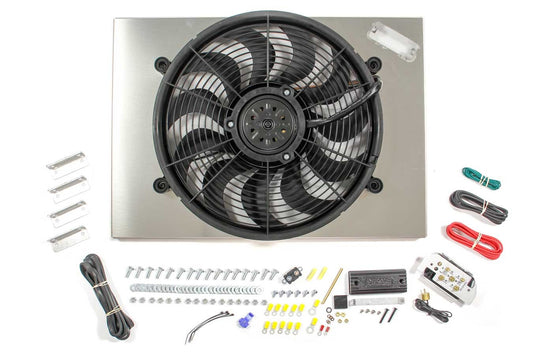 PWM Single RAD Fan/ Aluminum Shroud Assembly