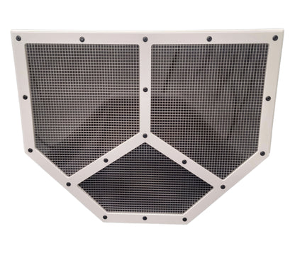 Shaker Screen Radiator Mod White