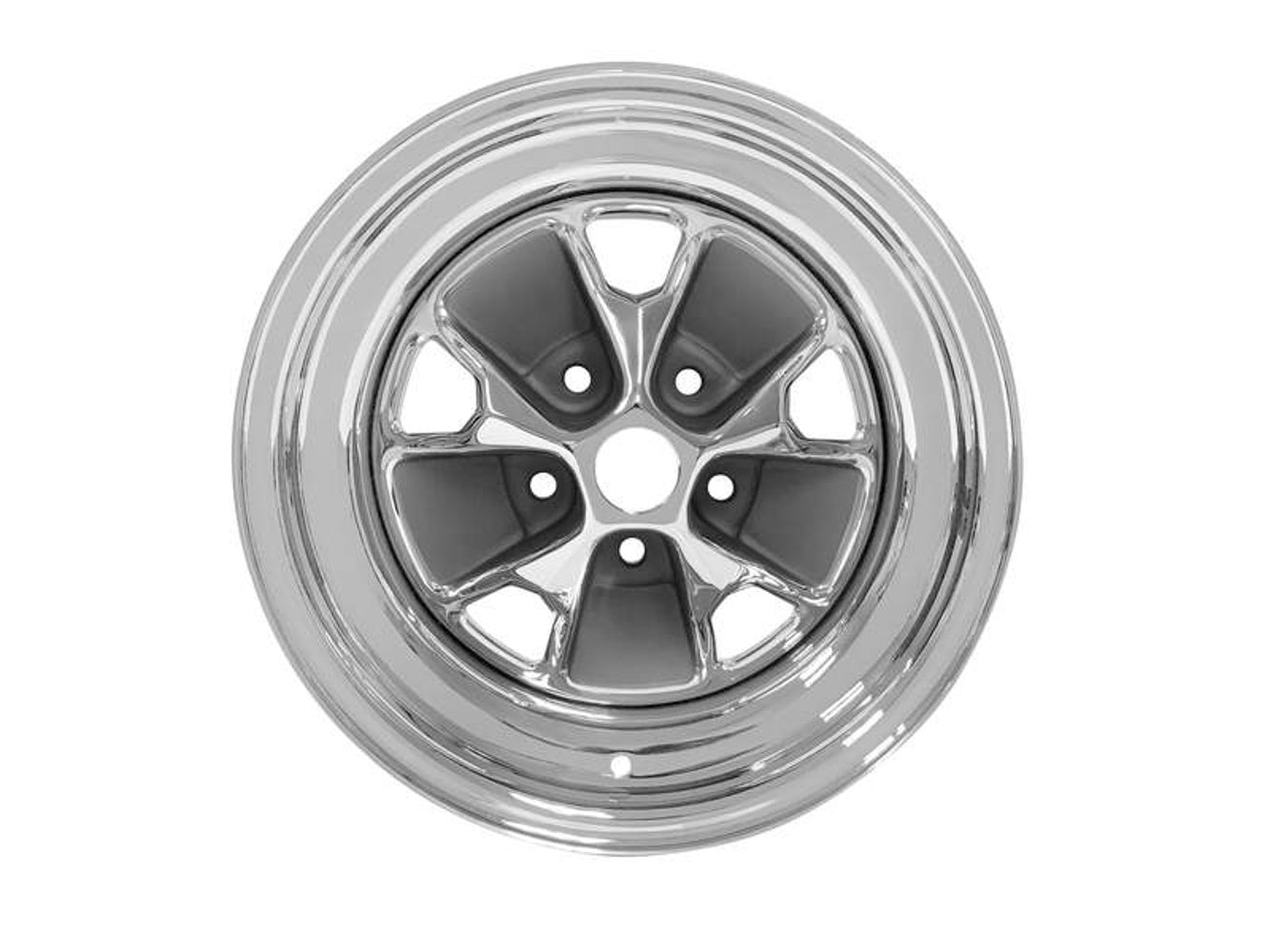 15 x 7 Mustang Styled Steel Wheel Chrome