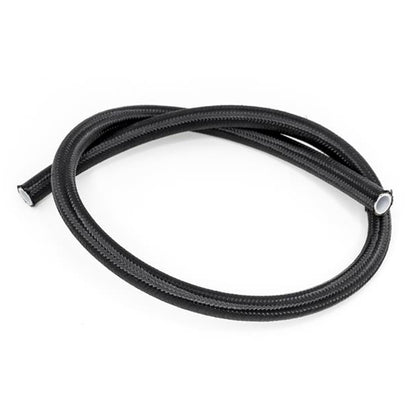 #10 Black Nylon Braided PTFE Hose 3 feet