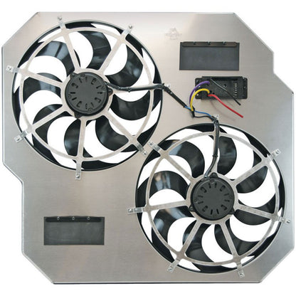 Fan Electric 15in DualSh rouded Puller Controls