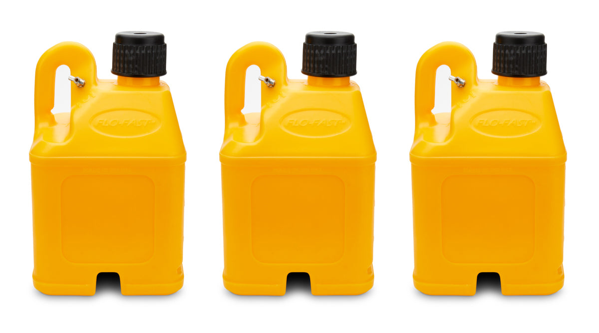 Utility Container Yellow Case of 3 Stackable