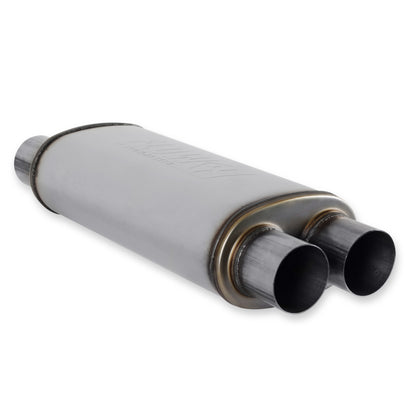 Muffler 3-1/2 Inlet 2-1/ 2 Dual Outlet