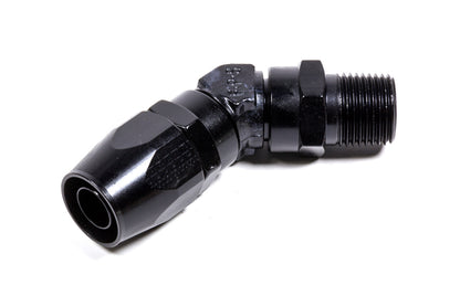 #10 45 Deg x 1/2 MPT Hose End Black