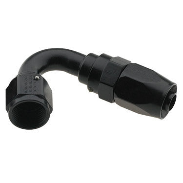 Hose Fitting #10 120 Deg to #12 Hose Black