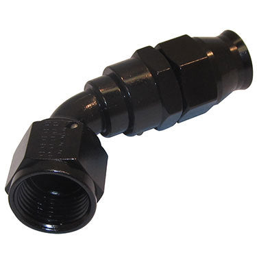 Hose Fitting #12 60 Deg PTFE Black