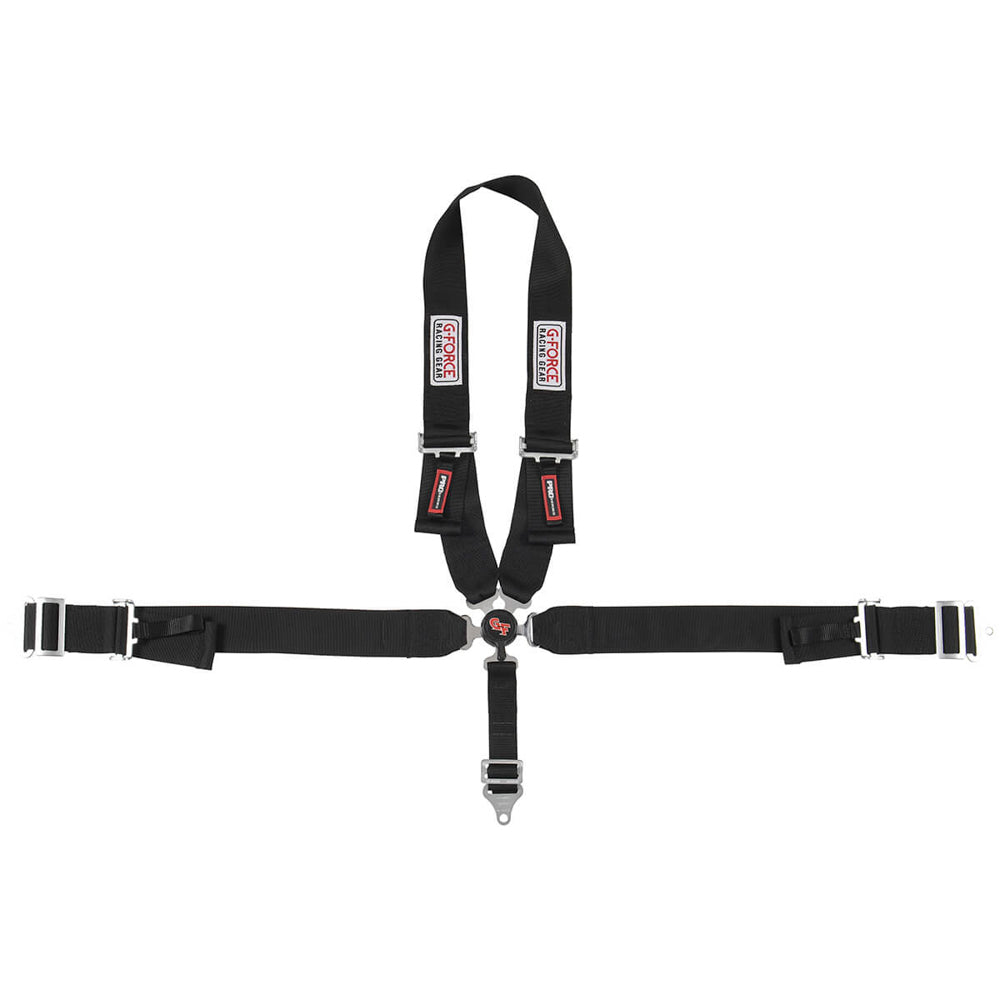 5pt Harness Camlock Black U Shoulder Pull-Dn