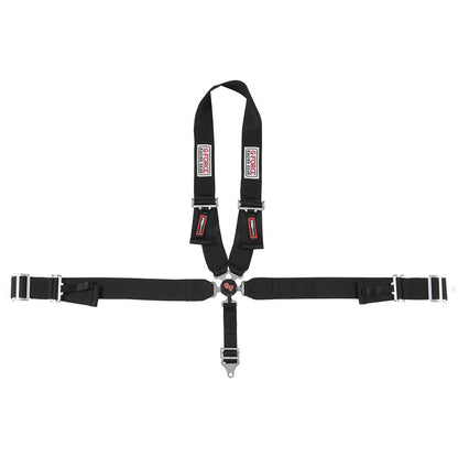 5pt Harness Camlock Black U Shoulder Pull-Dn