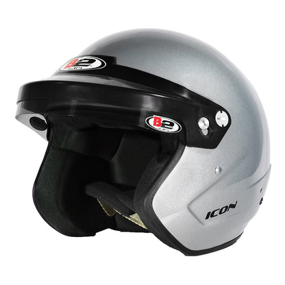 Helmet Icon Silver 58-59 Medium SA20