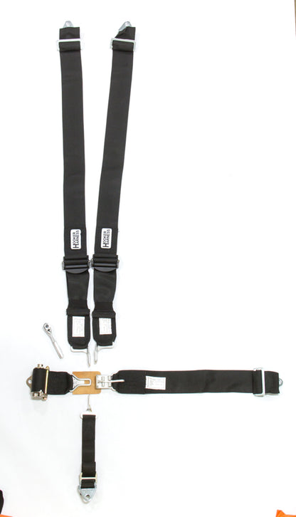 5-Pt Harness Alum. LL Ratchet Adj Black