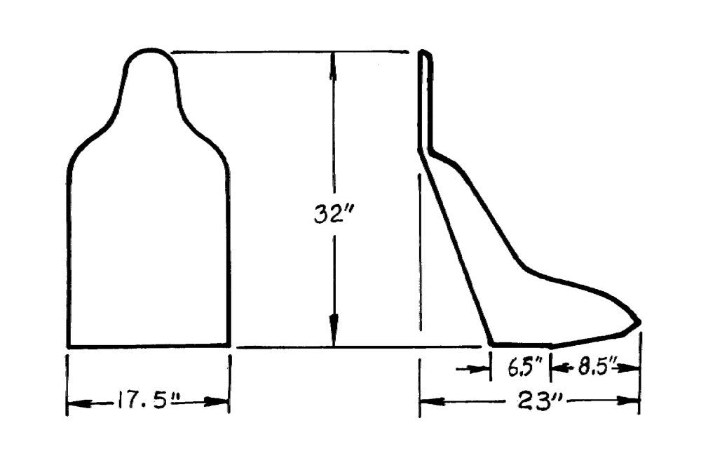 Alum High Back Drag Seat