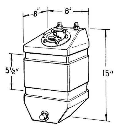 3-Gallon Pro Drag Fuel Cell