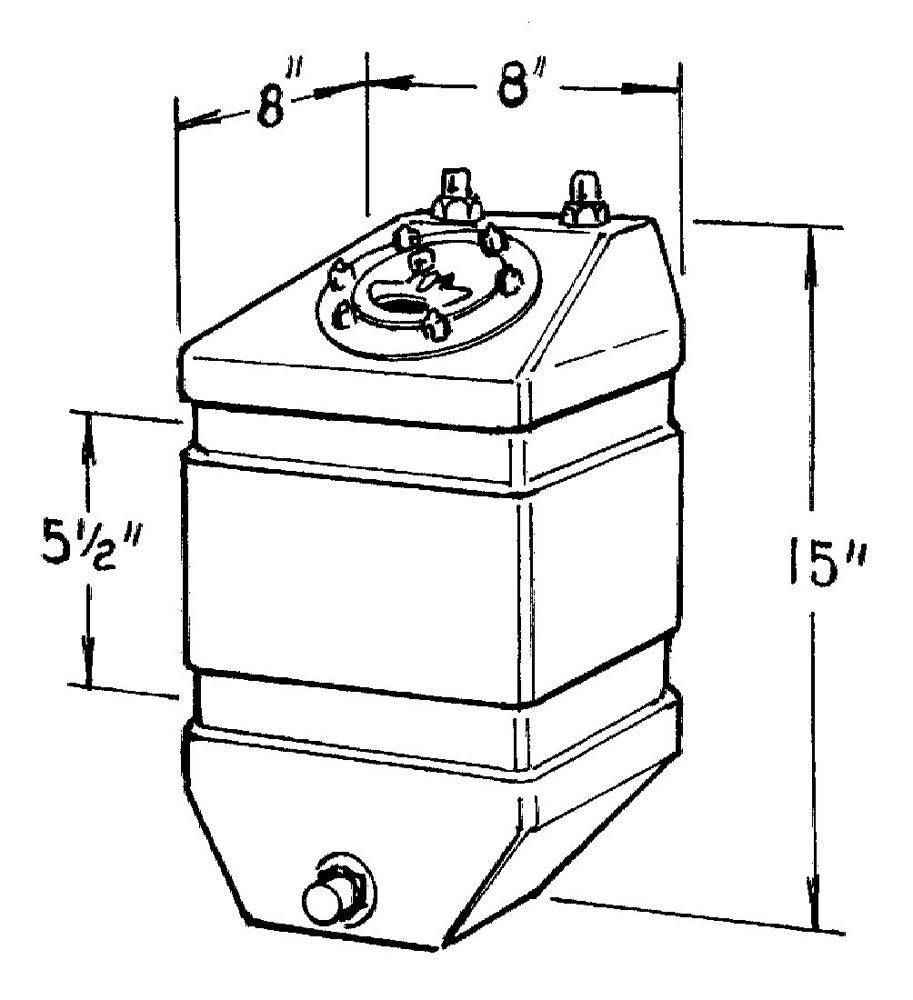 3-Gallon Pro Drag Fuel Cell