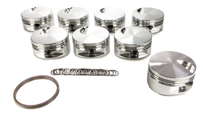 BBC Flat Top Piston Set 4.530 Bore -3cc