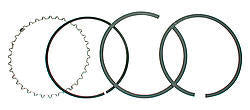 Piston Ring Set 4.030 Moly 1/16 1/16 3/16