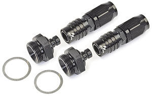 Q/R #6 Carb Fitting Kit 7/8-20 Black