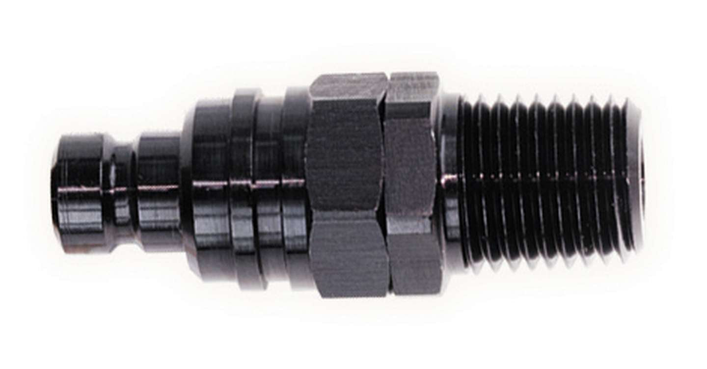 Q/R Male 1/8in NPT Plug Black