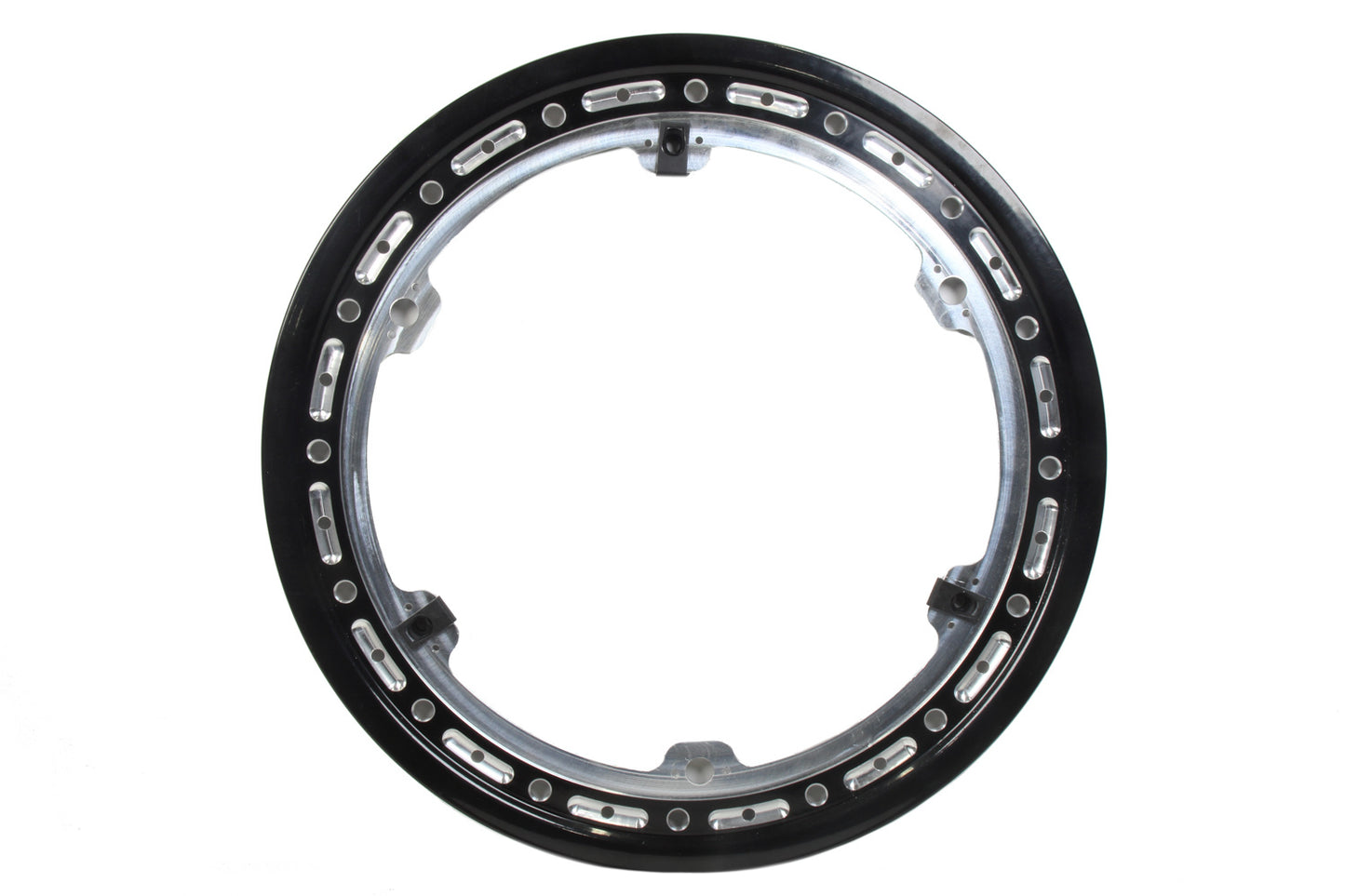 Beadlock Ring Black 15in w/3 Threaded Tabs