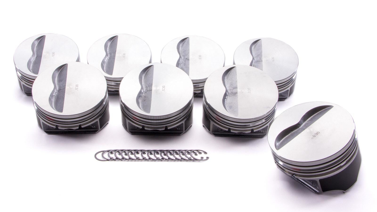 SBC Flat Top Piston Set 4.155 Bore -5cc