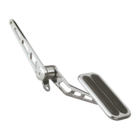 XL Chrome Steel Throttle Pedal - Spr. Loaded - Hidden Performance Racing