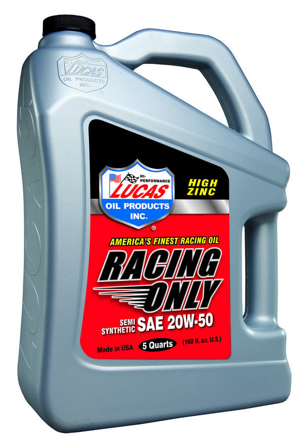 20w50 Semi Synthetic Racing Oil 5 Quart Jug