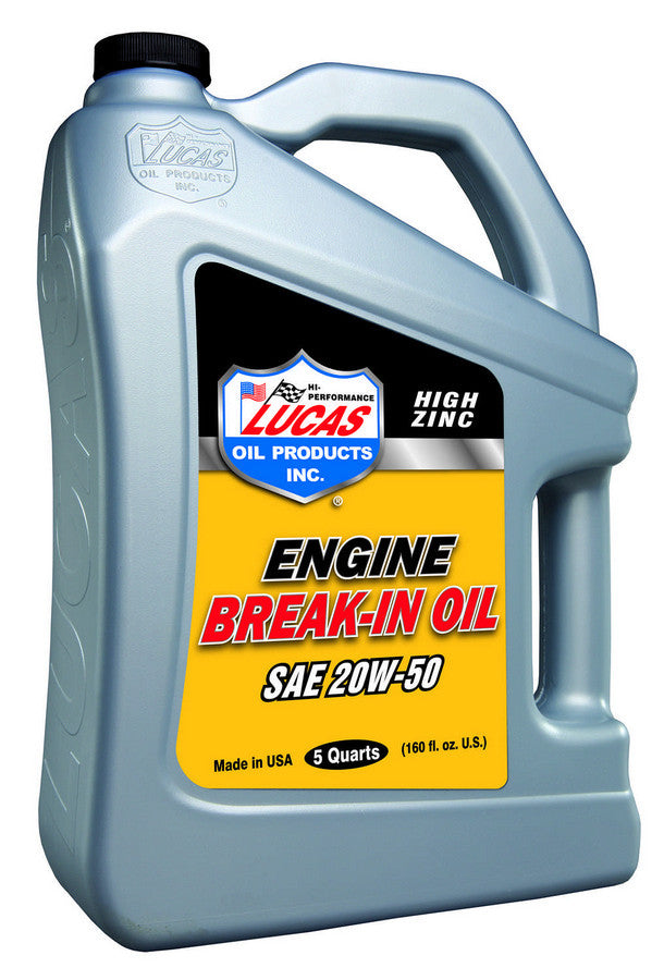 SAE 20W50 Break-In Oil 5 Qt Bottle