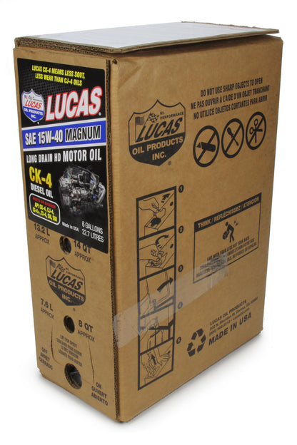 SAE 15W40 CK-4 Truck Oil 6 Gallon Bag In Box