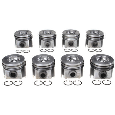 Piston Set w/Rings Ford 6.0L Diesel 8pk