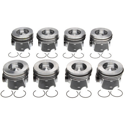 Piston Set w/Rings Ford 6.4L Diesel 8pk